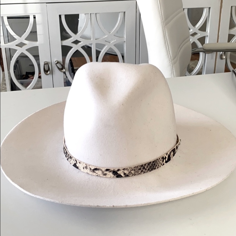 RAG & BONE RARE Floppy Brim Fedora In Cream Medium - Picture 3 of 9